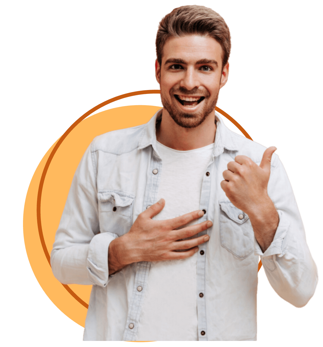 woman wearing glasses looking at graphs that are positive