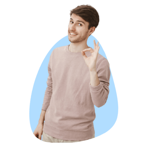 woman smiling because her facebook account became famous