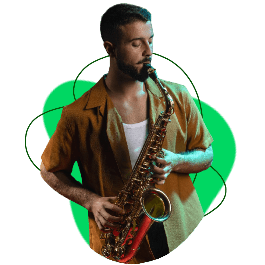 woman smiling because her spotify account became famous