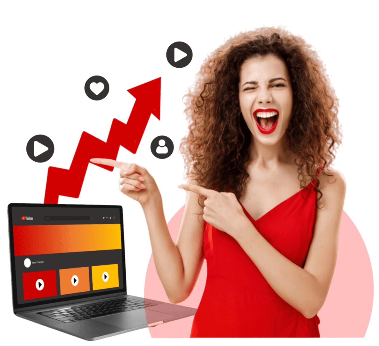 woman on her phone standing in front of the tiktok app