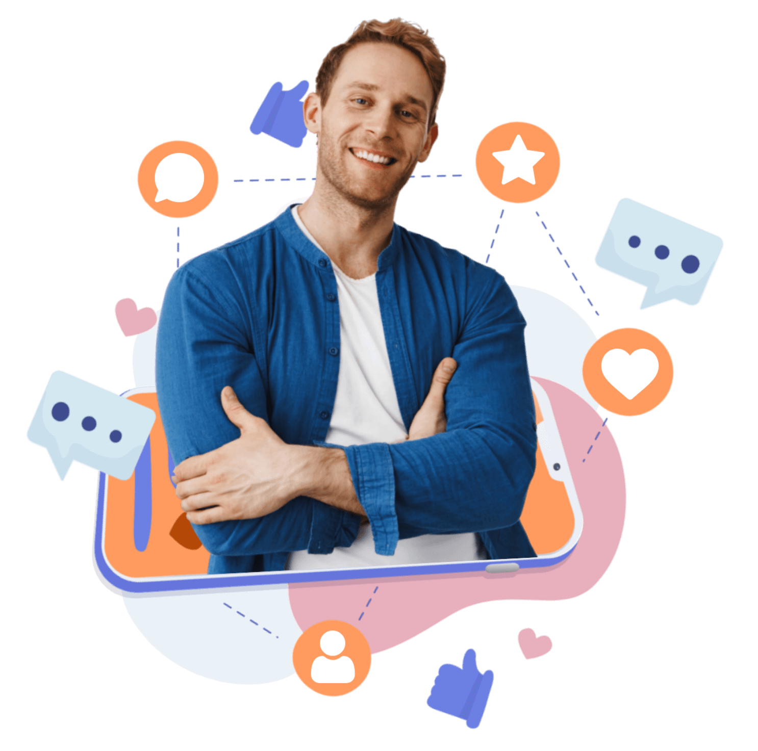 woman on her phone standing in front of the tiktok app