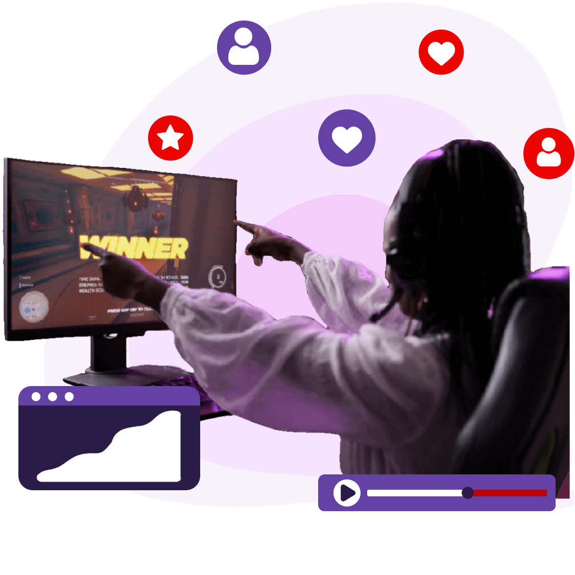 woman on her phone standing in front of the tiktok app